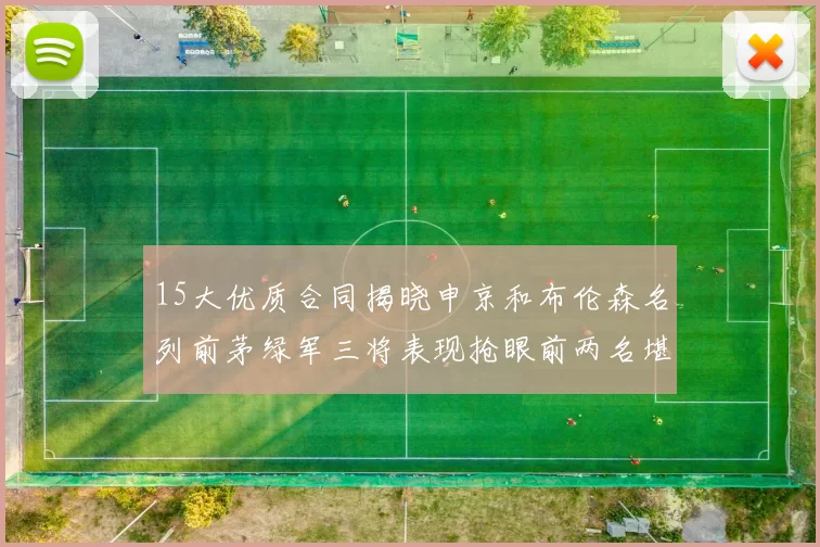 15大优质合同揭晓申京和布伦森名列前茅绿军三将表现抢眼前两名堪称传奇